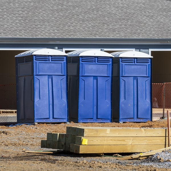 how can i report damages or issues with the portable restrooms during my rental period in Stonewall Gap CO